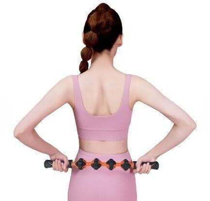 GNOLY GNOLY Durable Reusable Muscle Massage Roller Neck and Back Relax Stick Professional Body Massager Pain Relief Roller Tool (1Pcs)