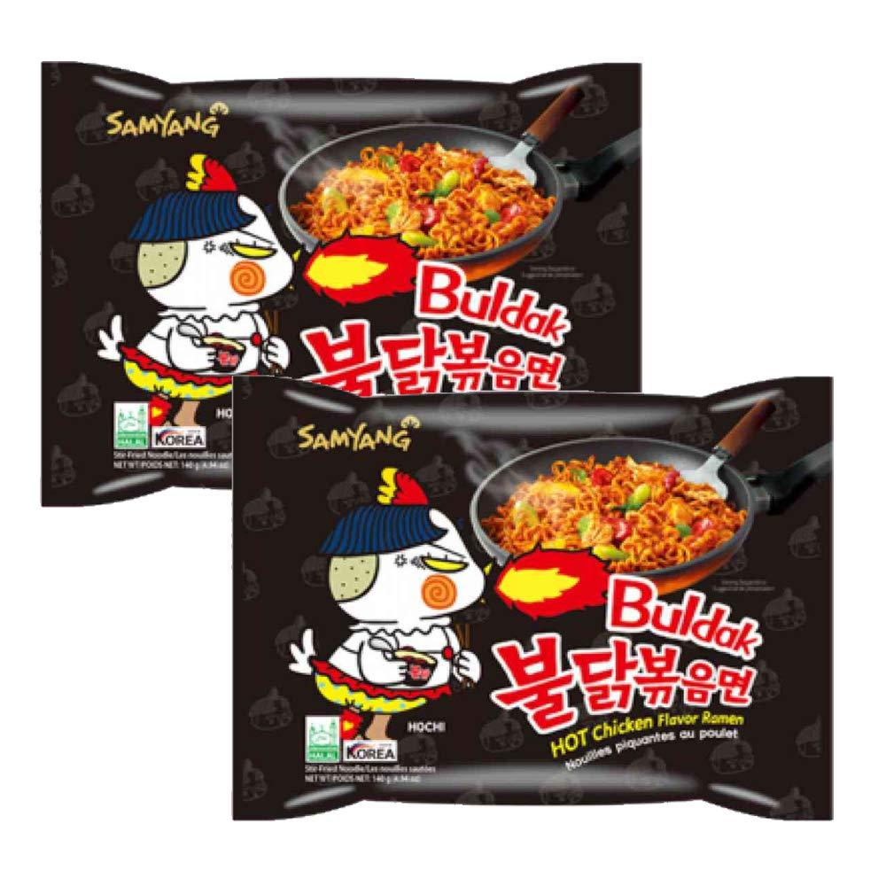 SAMYANG SAMYANG Hot Chicken Buldak Noodle Ramen Flavor (140G, Pack Of 2), 280 grams