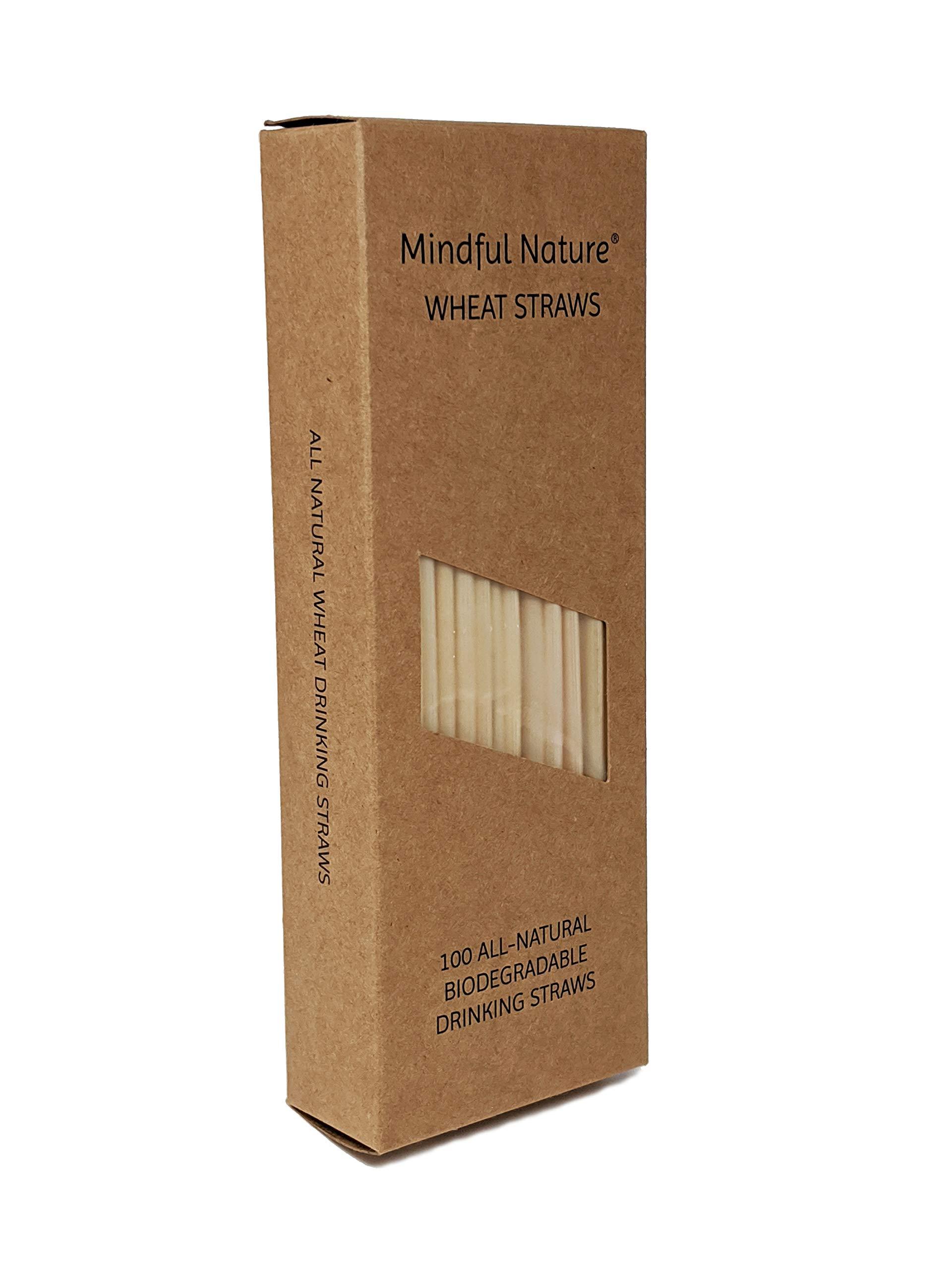 Mindful Nature Mindful Nature Wheat Straws - 100 All-Natural Drinking Straws