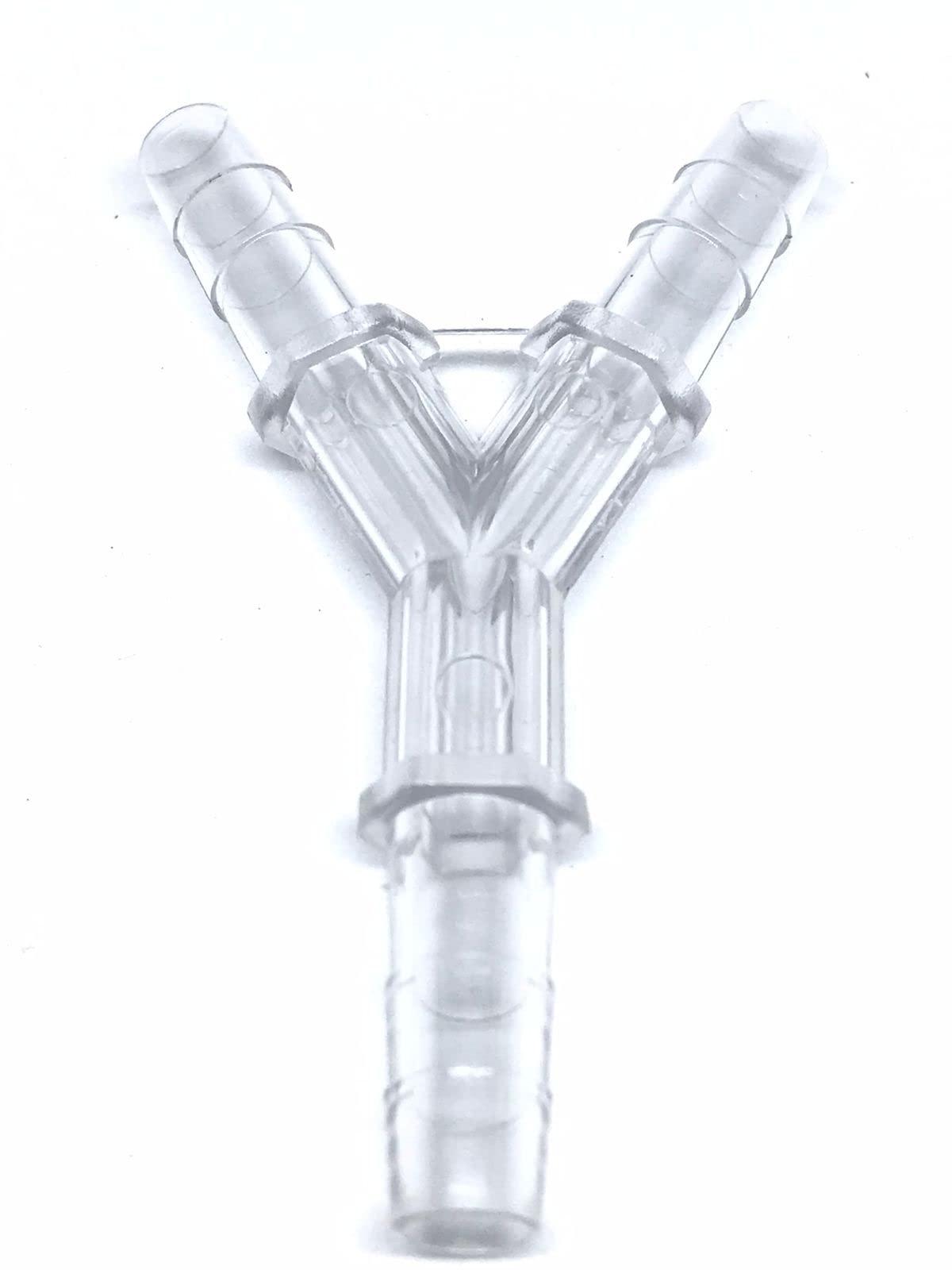 ARIAN Y Oxygen Tubing Connector Medical Grade for connecting two oxygen source tubing with one delievery source of tubing/Responsive Respiratory Y Oxygen Tubing Connector (Each)