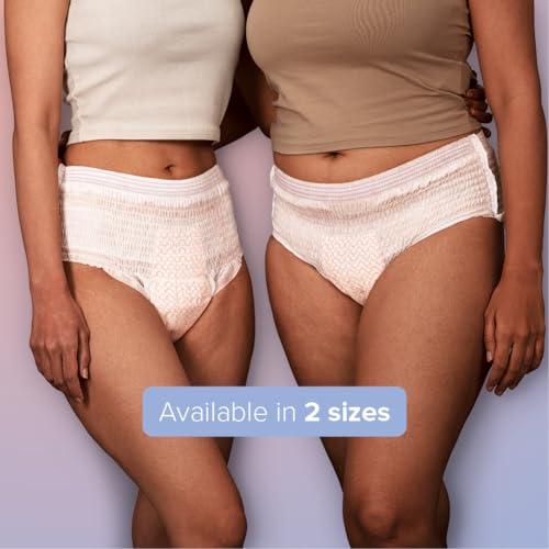 Nua Nua Overnight Period Panties for Women | 360 degree coverage | for Heavy Flow | Unscented | 5 Disposable Period Panties | Extra Large | Upto 0% Leakage (Pack of 4)