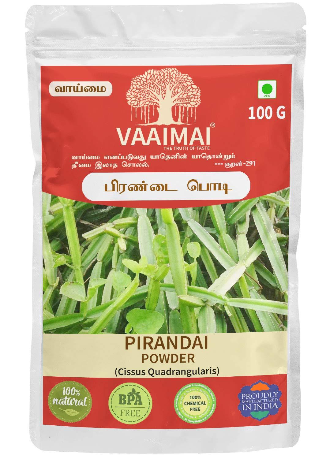 VAAIMAI VAAIMAI Pirandai Powder / Hadjod / Veld Grape / Cissus Quadrangularis, 100g