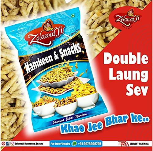 Zelawatji Zelawatji Indore's Famous, Crispy & Crunchy, Medium Spicy Laung Sev -500 GM x 2