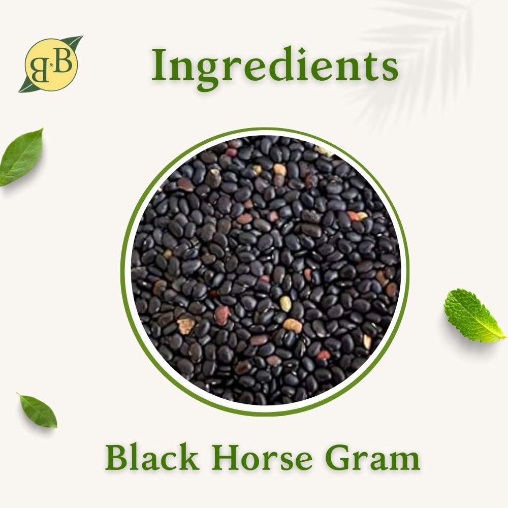 B&B Organics B&B Organics Black Horse Gram(900 g)/ Karuppu Kollu Paruppu/Protein Rich & Certified Organic Legume