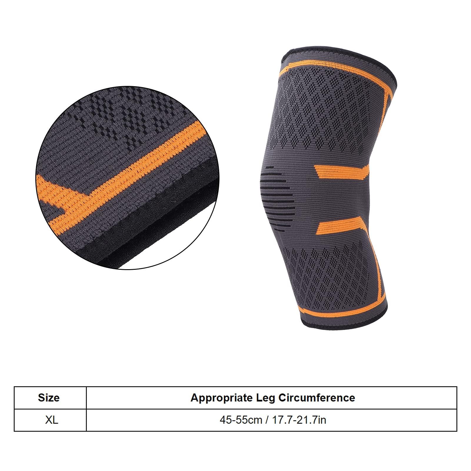 Shanrya Professional Knee Brace, Knee Wraps Patella Stabilizer Fit Tightly To Your Knees for Travel for Hiking for Sports for Horseback Riding(XL)