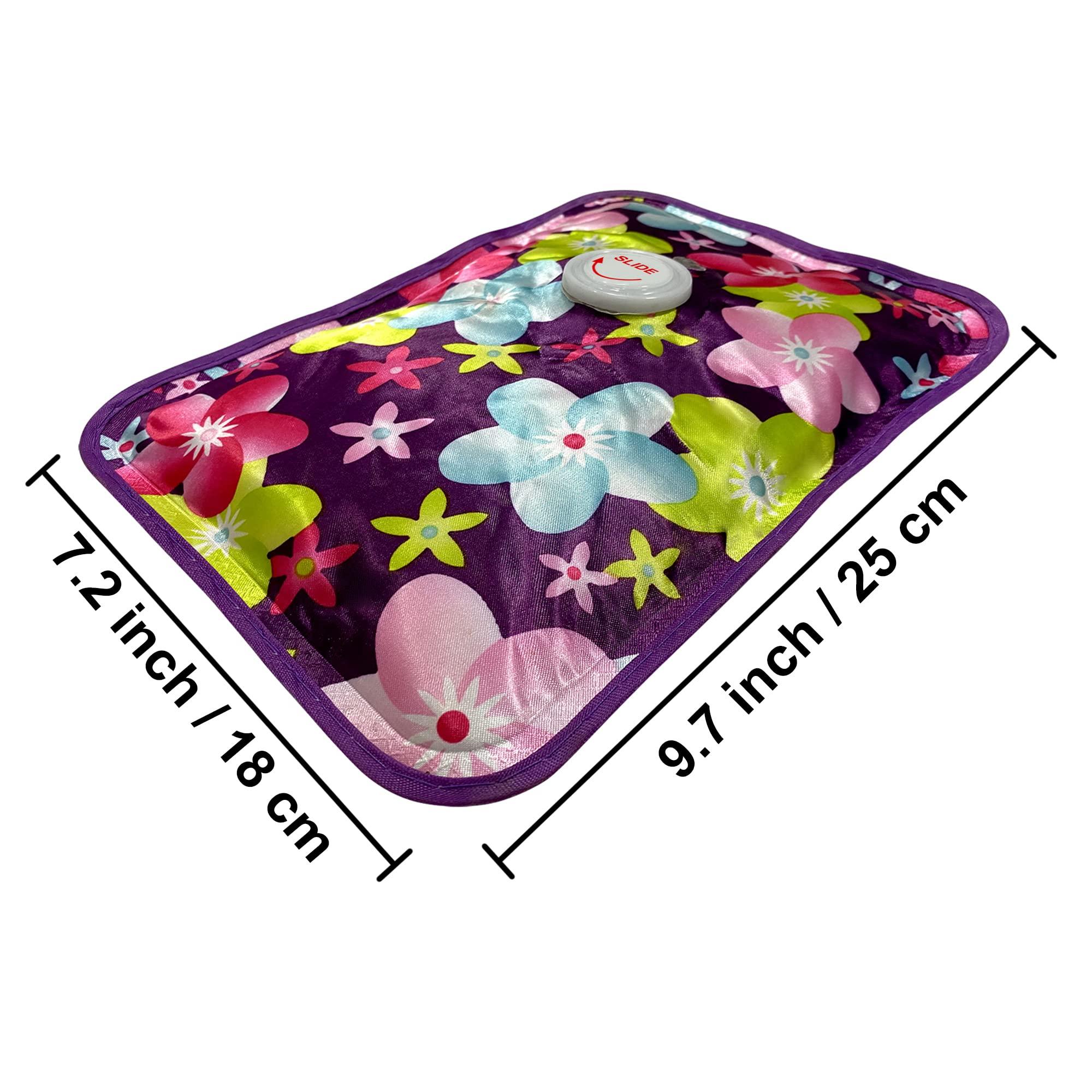 elove Elove Electric Heating Gel Pad for Pain Relief Heat Pouch Hot Water Bottle Bag Electric Hot Water Bag heating pad auto cut For Cramps Sore Muscles for Indoor & Outdoor Use (Color & Design May Vary)