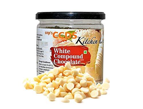 CCDS CCDS Compound White Chocolate Gourmet Chips for Baking and Garnishing Cakes Cookies
