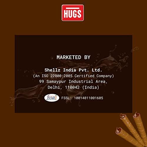 Hugs Hugs Sigaru Wafer Roll - Chocolate flavoured wafer rolls - 24 pieces (288g)