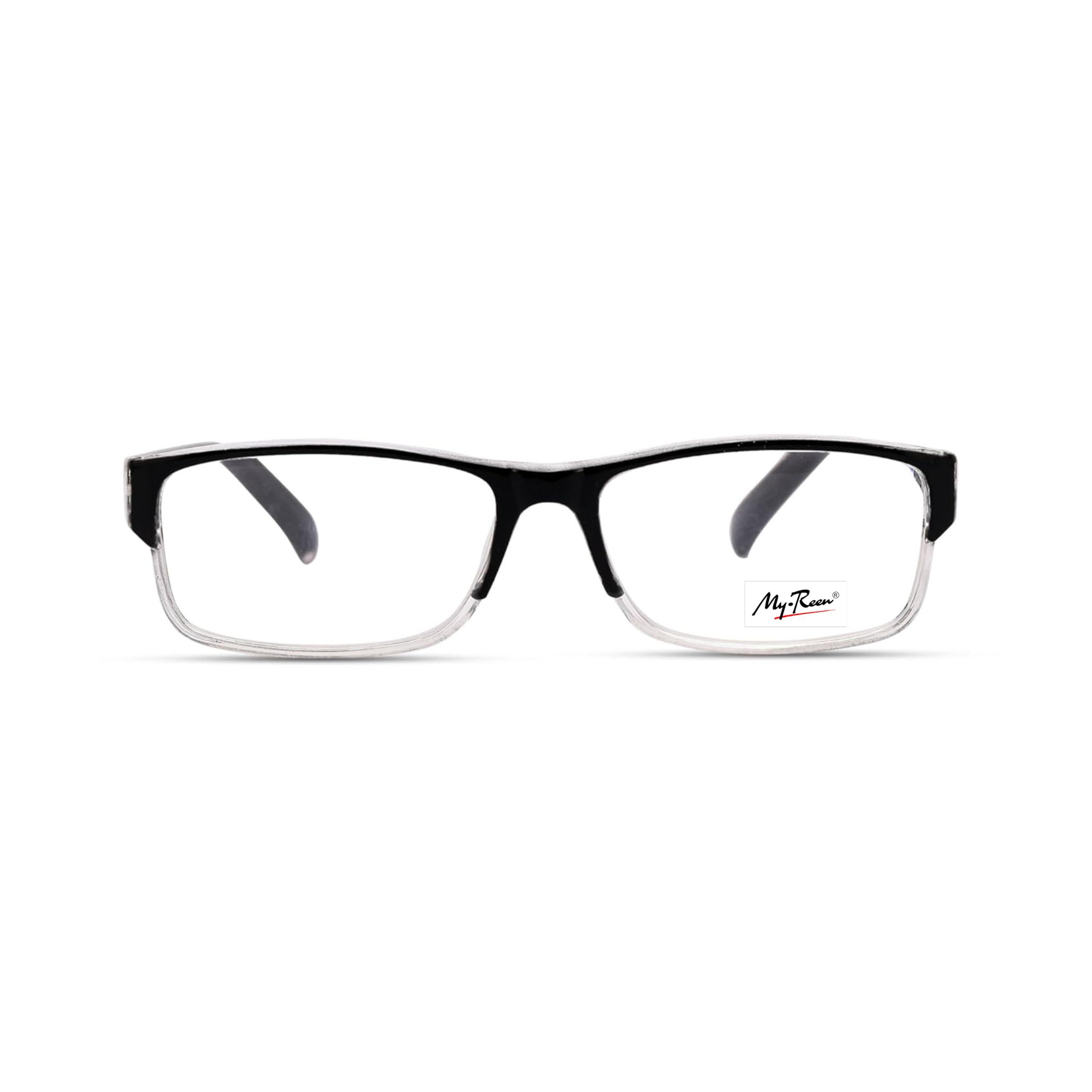 myreen myreen Reading Glass +1 +1.25 +1.5 +1.75 +2 +2.25 +2.5 +2.75 +3 | Full-Rim Reading Power Number Glass For Reading Books Anti Reflection Glasses (+1.50)