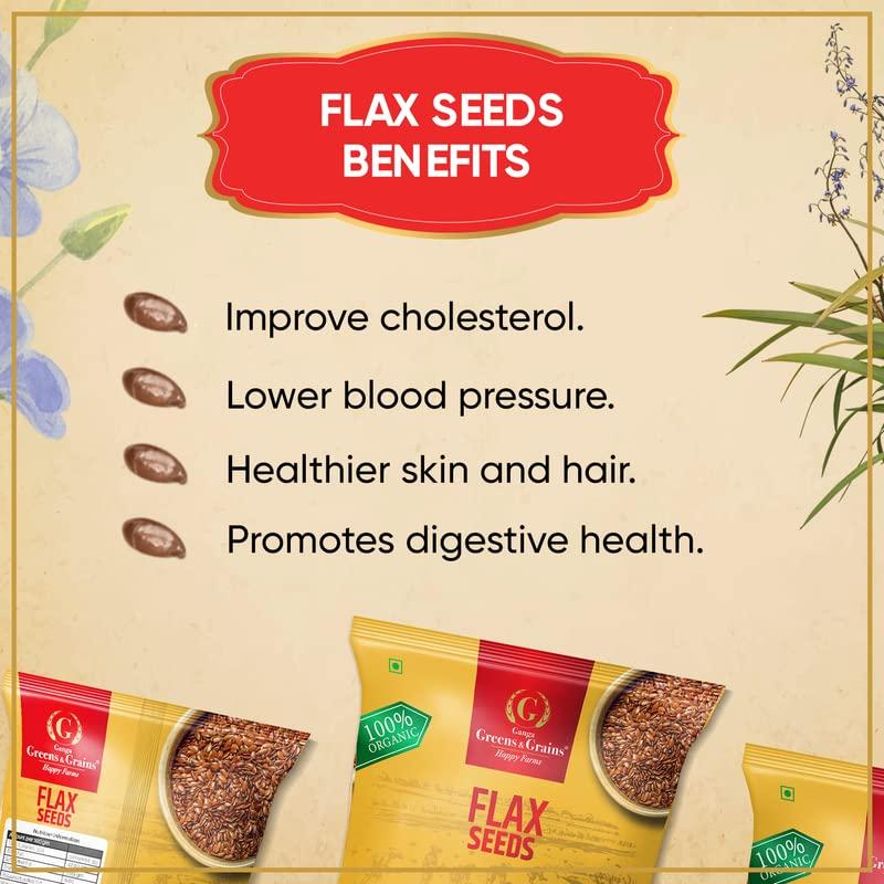 GANGAGREENS AND GRAINS GangaGreens and Grains Flax Seeds, Soft Crunchy Brown Seeds (200 Gram)