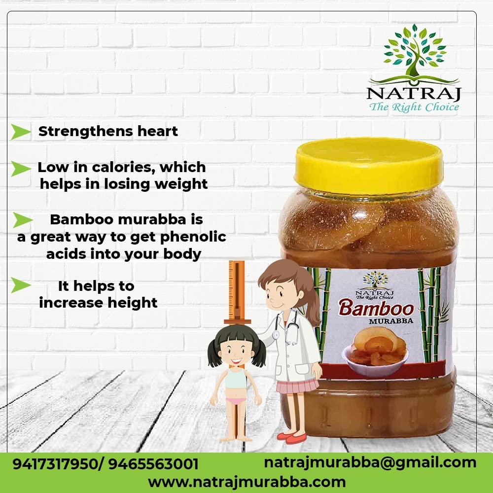 Natraj The Right Choice Natraj The Right Choice Bans/Bamboo Murabba Helps in Height Increase Heathy and Tasty (Bans Ka Murabba) (750g) Sweet Bamboo Shoots Murabba Natural Homemade Immunity Booster Good for Health