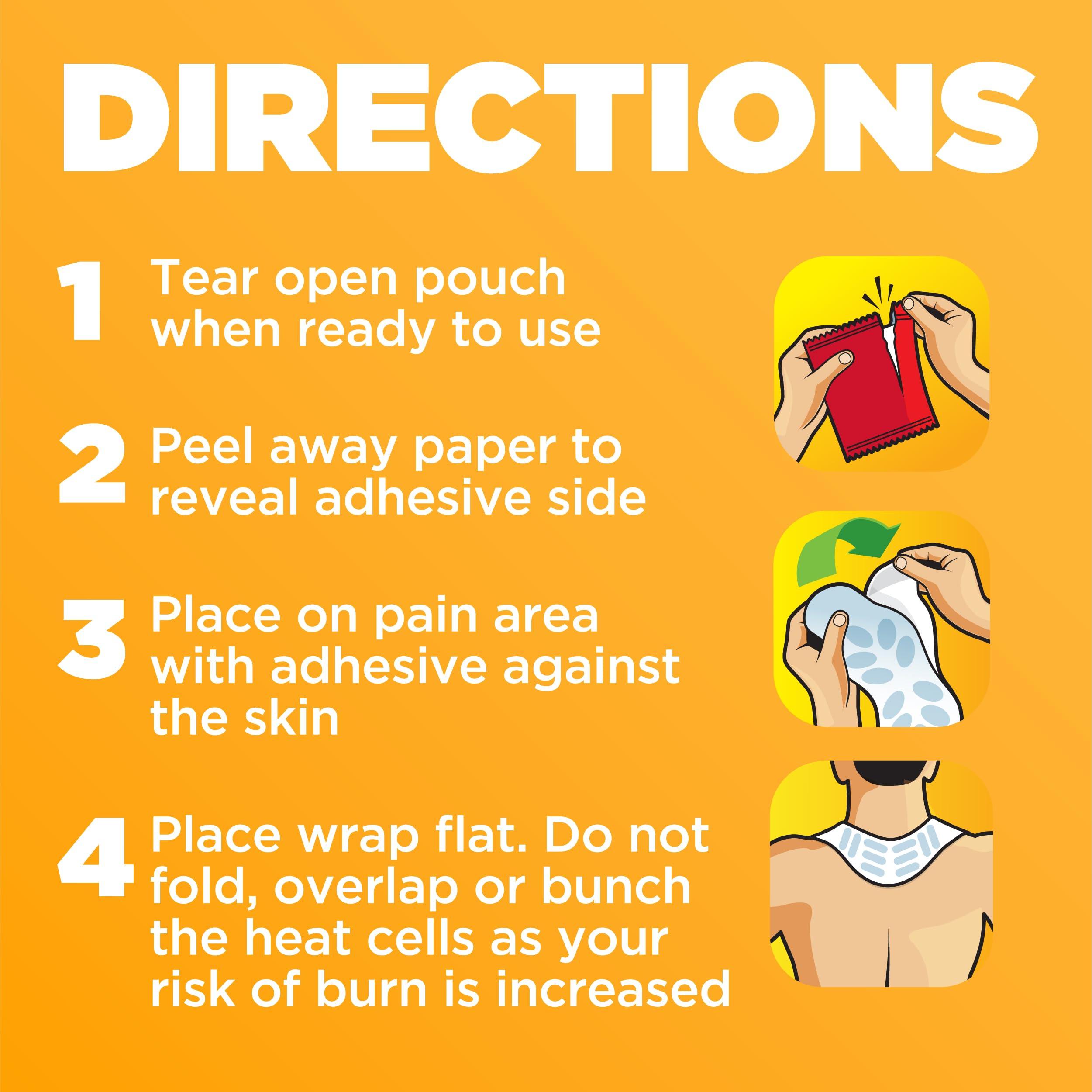 ThermaCare ThermaCare Heat Wraps, Neck & Shoulder Heating Pads & Pain Relief Patches, 5 Count