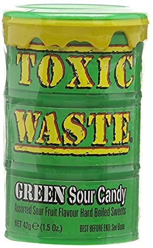 Generic Toxic Waste Green Sour candy Assorted Sour Fruit Flavour Hard Candy 42g