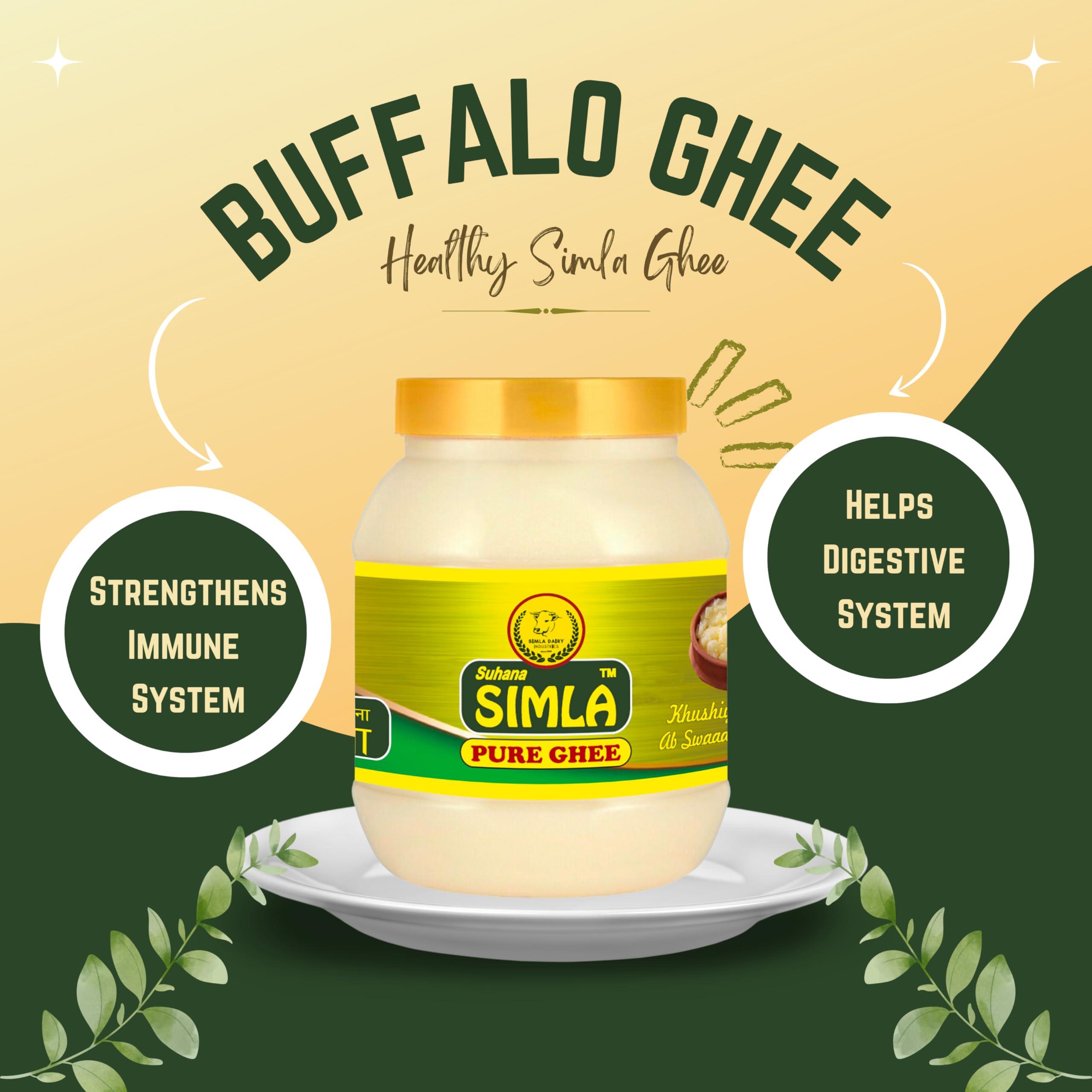 Simla Dairy Industries Simla Dairy Industries Suhana Simla Premium 5 Liter Danedar Buffalo Ghee Pure Desi Ghee - 5000 Ml