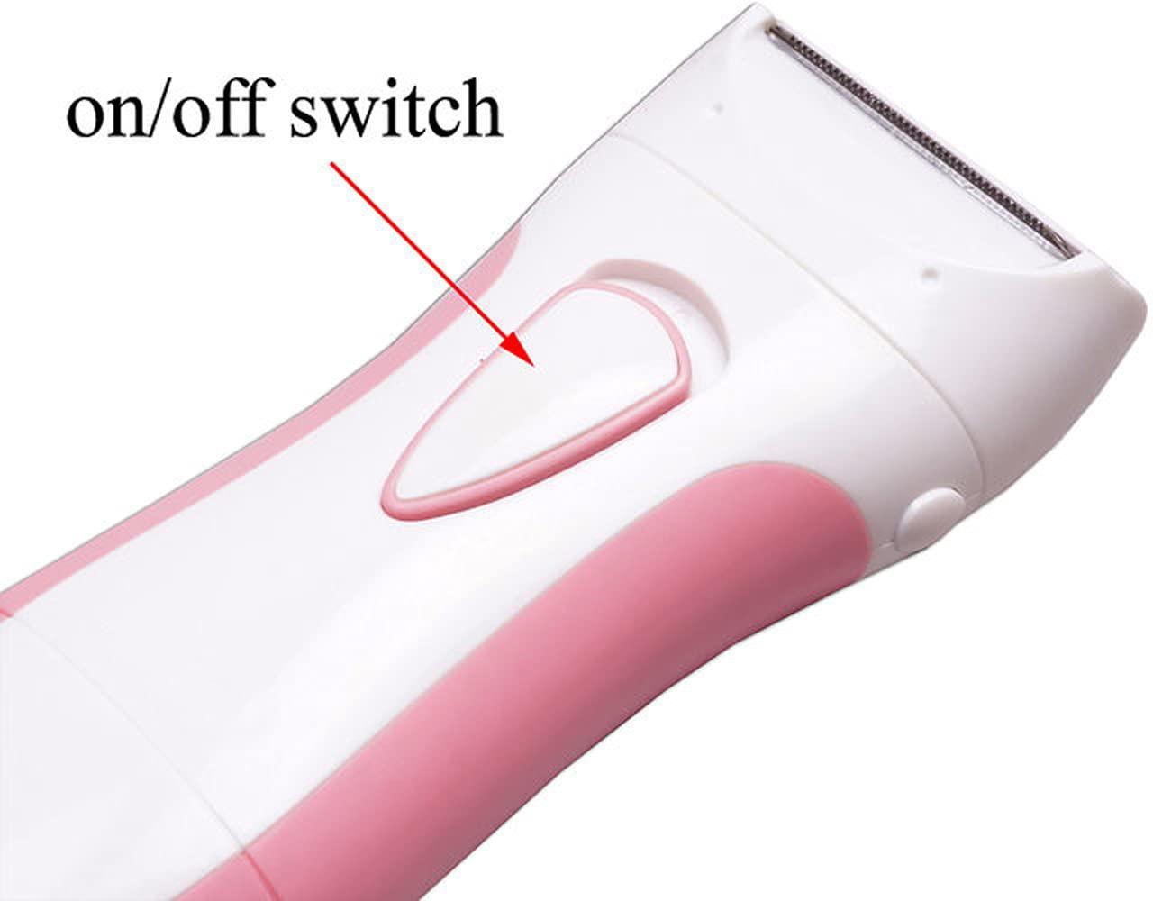 SDMS Cordless Hair Remover Shaver Mini QUICK CHARGE Rechargeable Twin Blades Body Face Bikini Underarm Shaving Razor Lady Depilador for Face Body Hair Removal Lady Bikini Shaving Machine Hair Removal