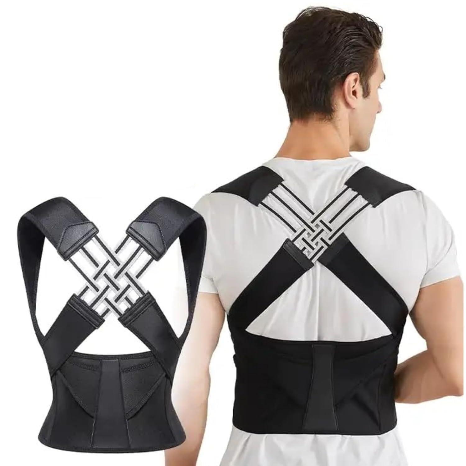 Generic Backbone Straight Belt: Combat Back Pain Effortlessly! | Lumbar Support Brace for Posture Correction | Adjustable Compression for Comfort | Find Relief Today