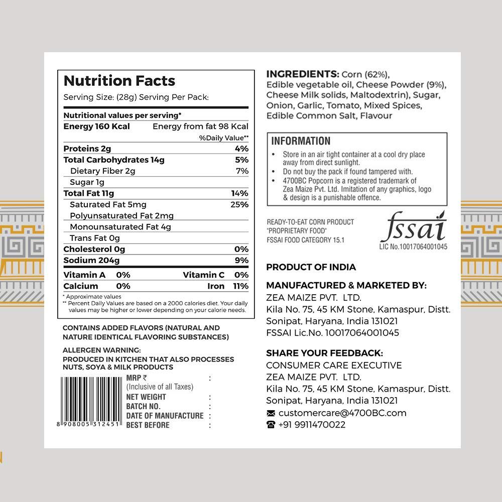 4700BC 4700BC Hawaiian BBQ Cheese Popcorn, Tin, 150g