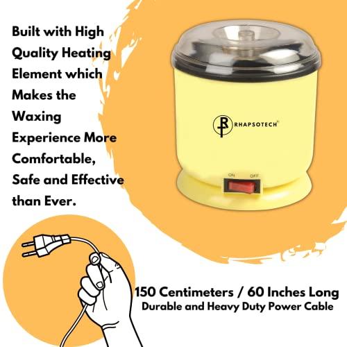 RHAPSOTECH Rhapsotech Wax Heater for Waxing | Wax Machine for Waxing with Auto Cut-Off Feature | Wax Heater for Waxing for Women | Automatic Wax Heater | (Cream)