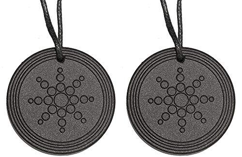 Generic IMREX Quantum Science Black Pendant for Men and Women (Pack of 2) Bio Magnetic Energy Pendant