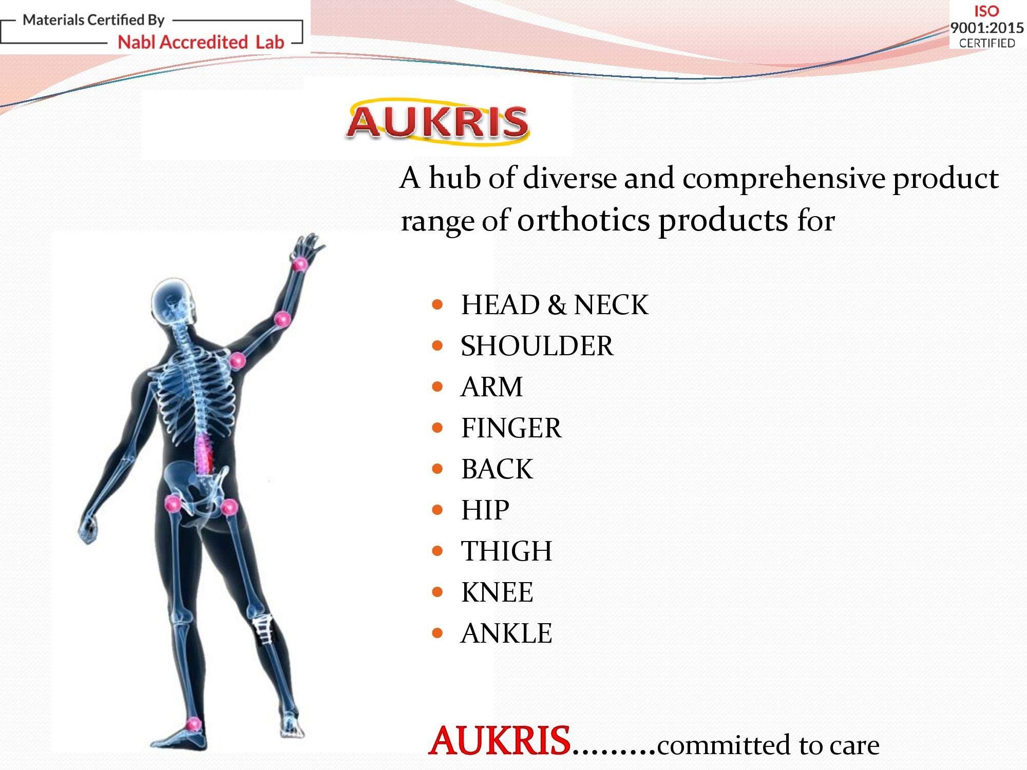 AUKRIS AUKRIS Arm Sling Pouch Foam for arm, shoulder, wrist, hand support - Small, Blue