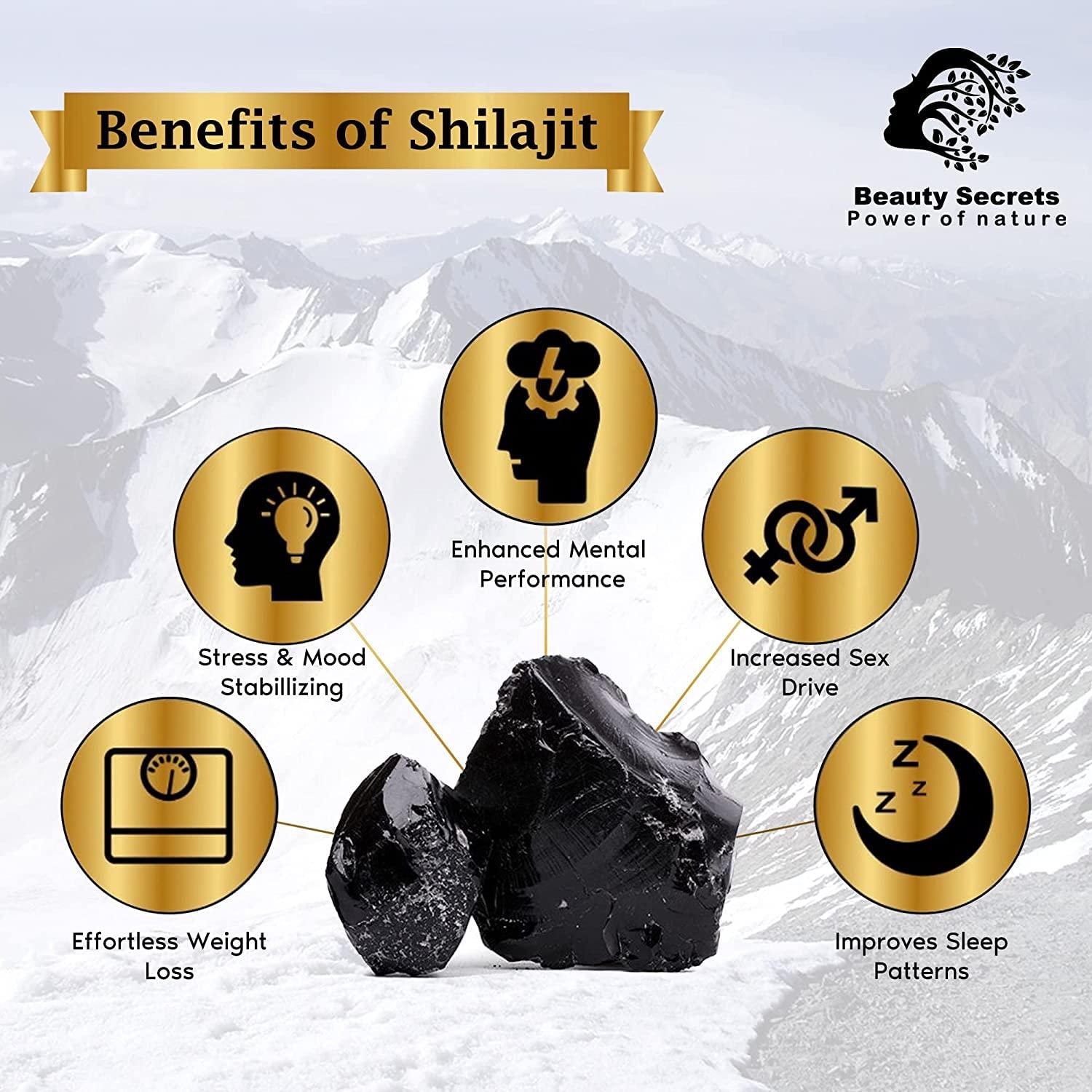 BEAUTY SECRETS Beauty Secret Pure Himalayan Ayurvedic Shudh Raw Shilajit Resin/Semi-Liquid for Men & Women 15 Gms (Pack Of 2)