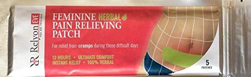 Relyon EVE RELYONEVE E Herbal Pain Relief Patches - Menstrual pain Cramps -Back pain -World first trasndermal patch with Boswella- Instant Releif Plaster & Patch (5 Patches)