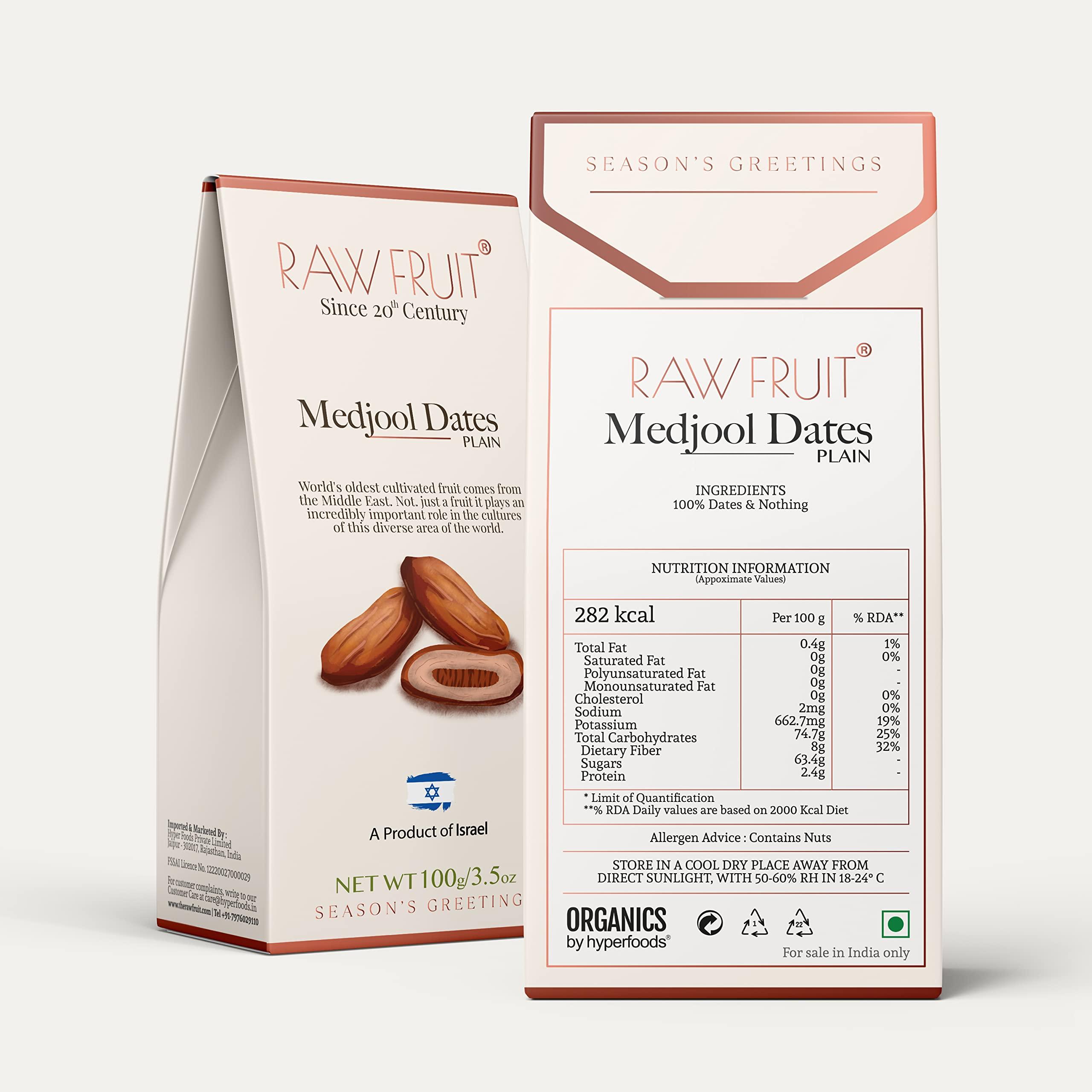 HYPERFOODS HyperFoods Israel Dates Value Pack 100 grams Dry Fruit Combo Pack Dry Fruit Gift Pack Premium Imported Dates Dry Fruits and Nuts Khajoor Medjool Dates