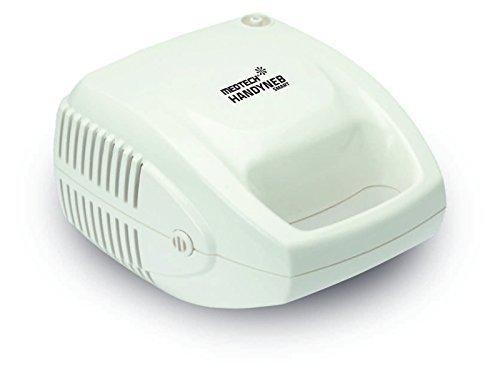 HandyNeb Nebulizer: Adult Mask, Adult Mouthpiece, Medicine Bottle Cap with integrated baffle, Medicine Bottle Cup, Air Tube, Child Mask.