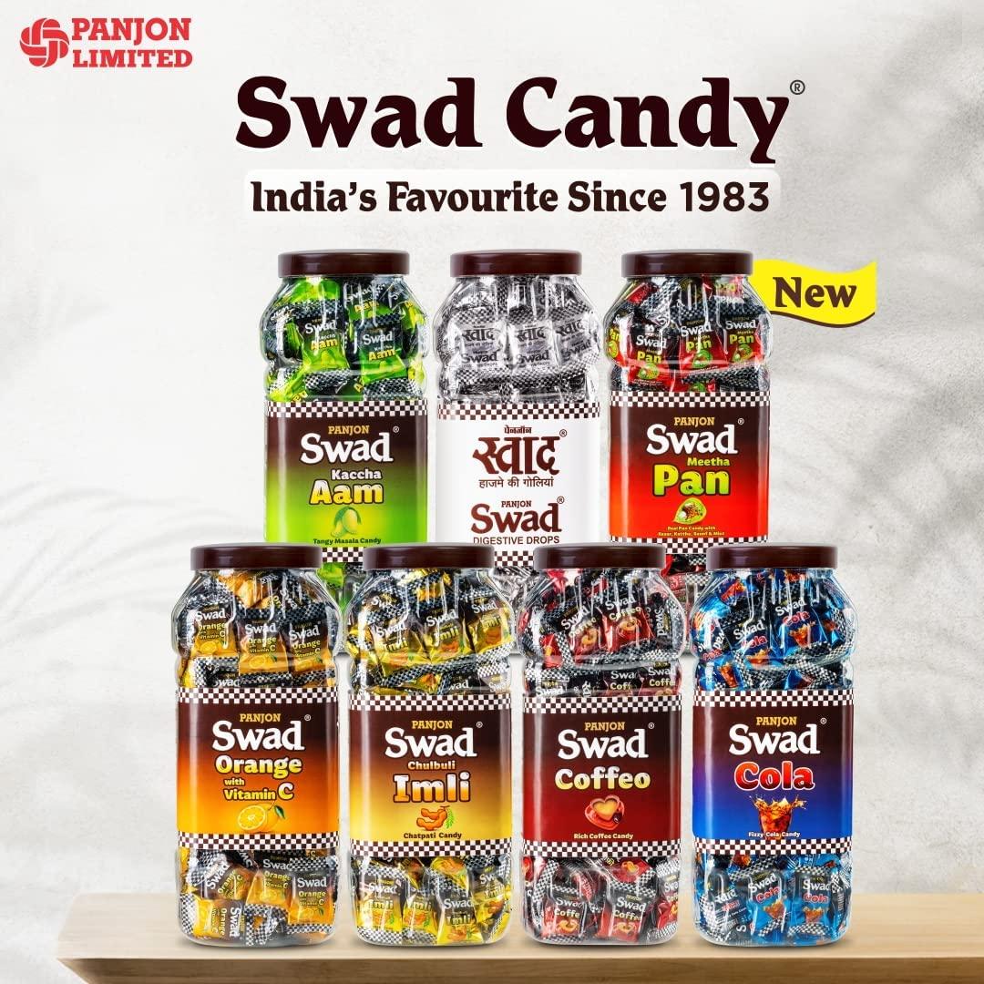 Swad Swad Digestive Drops Candy Gift Box (Original Flavour since 1986, Organic & Tasty) 125 Toffee x 1 Box Pack