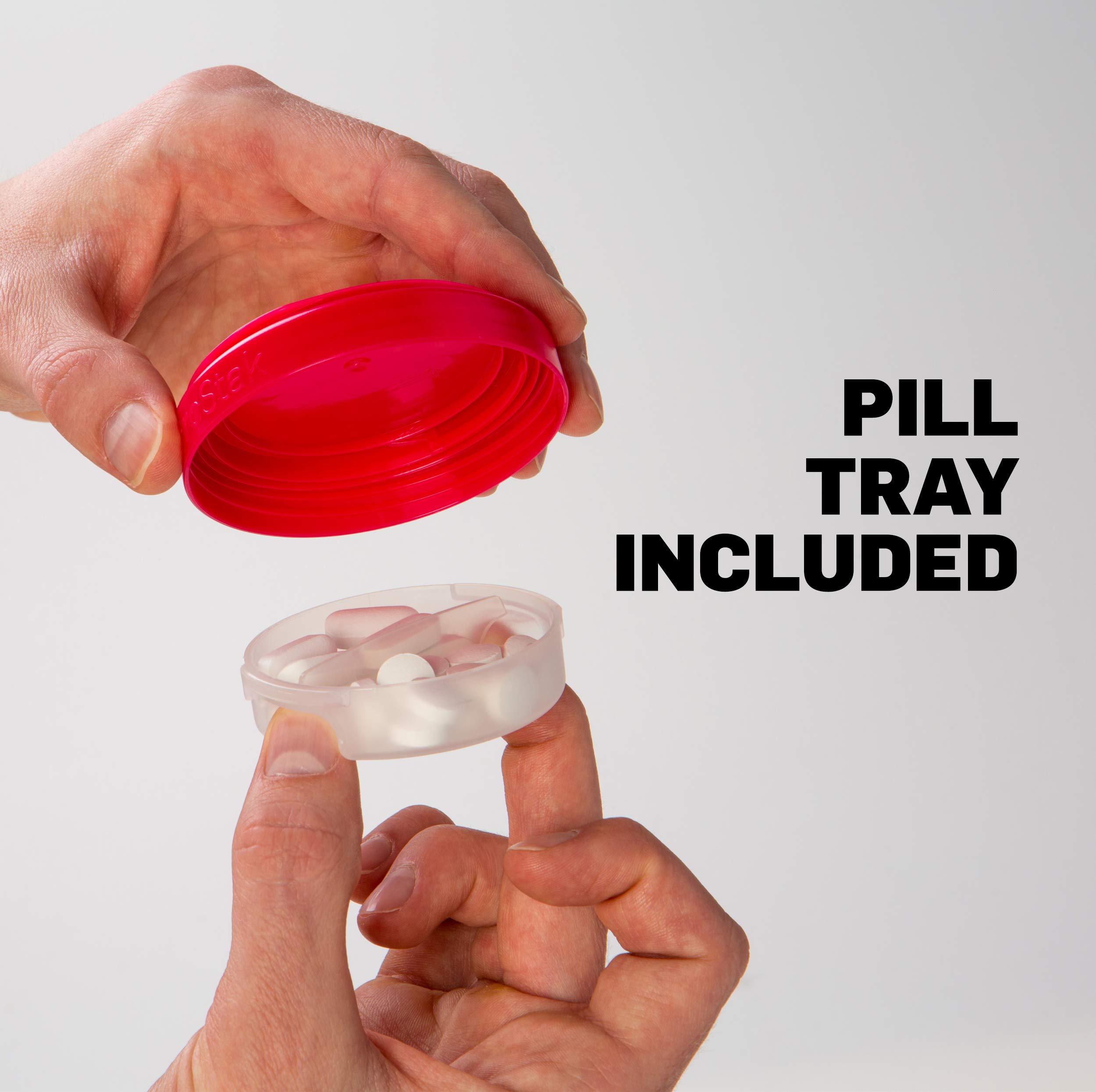 Blender Bottle BlenderBottle ProStak Twist n Lock Storage Jars Expansion 3-Pak with Removable Handle, 100cc+150cc+250cc, Black