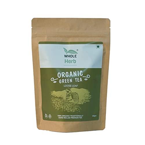 Whole Herb Whole Herb Organic Green Tea | Himalayan Mountains Tea | Loose Leaf | 100g