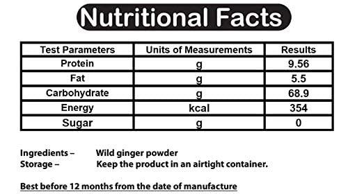 First Bud Organics First Bud Organics Dry Ginger Powder | High Gingerol Content | Organic Ginger Powder 250 GM Pack of 7