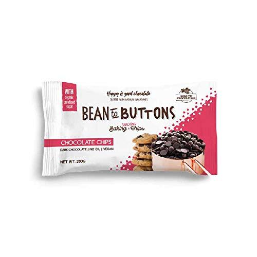 Pink Harvest Farms Pink Harvest Farms Bean to Buttons: Baking Chocolate Chips (Pack of 2), 400gm