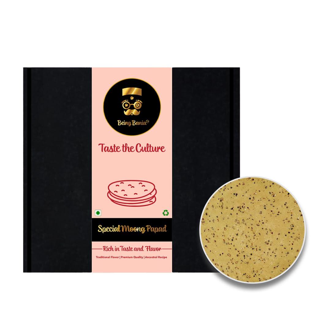 Being Bania Special Moong Papad - 100% Natural and Handmade | Moong dal papad | Appalam, papadam and fryums