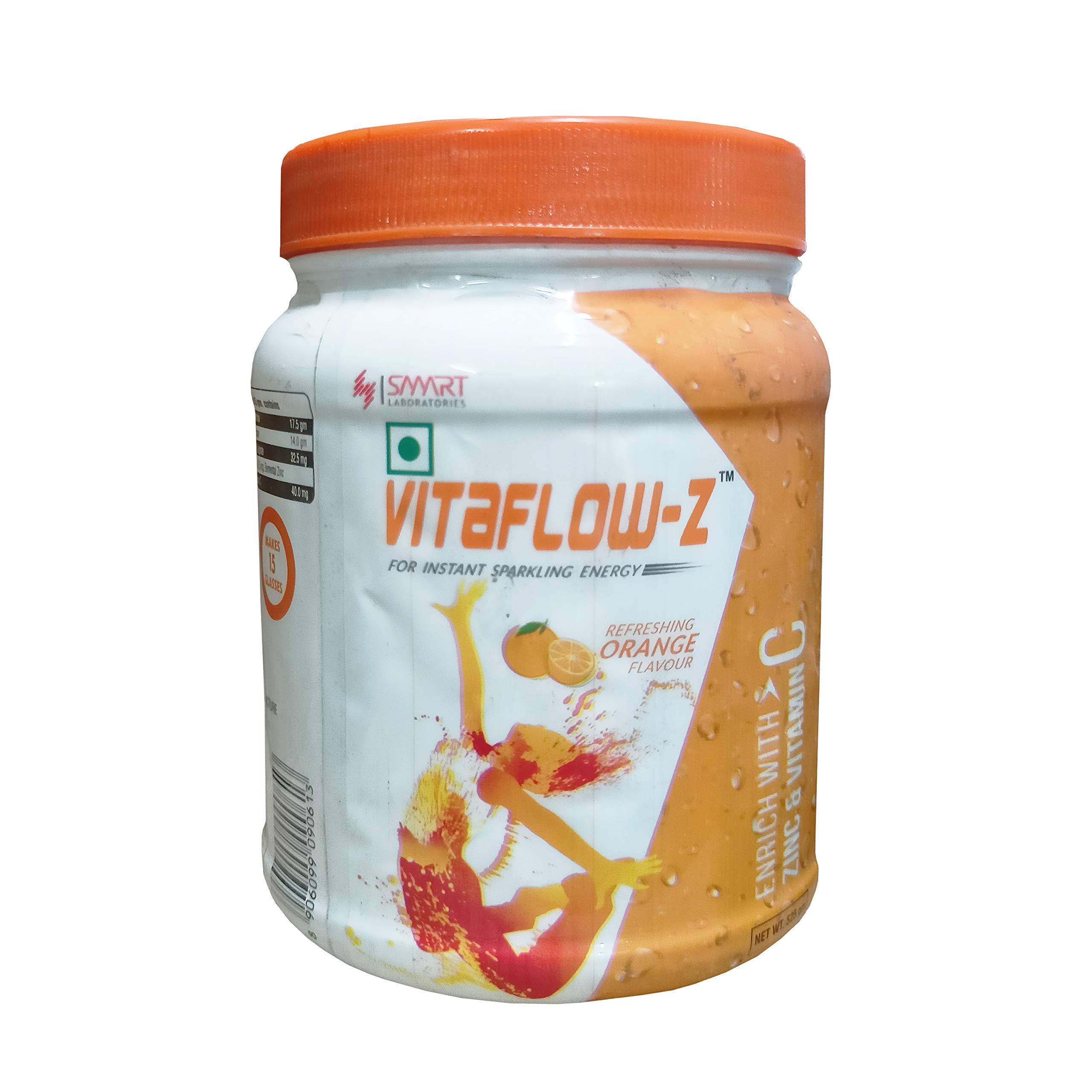SMART LAB Vitaflow-z Powder (Orange Flavour), 525g