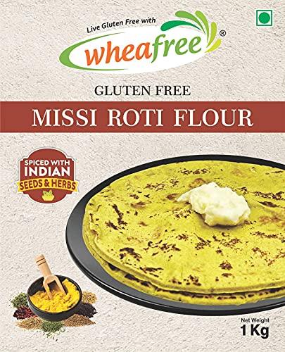 wheafree Wheafree Gluten Free Combo Pack Missi Roti Flour 1 kg + Multigrain Flour 1 kg + Besan 1 kg | High in Protein, Vitamins, Minerals and Micronutrients | 100% Natural and Gluten Free Ingredients