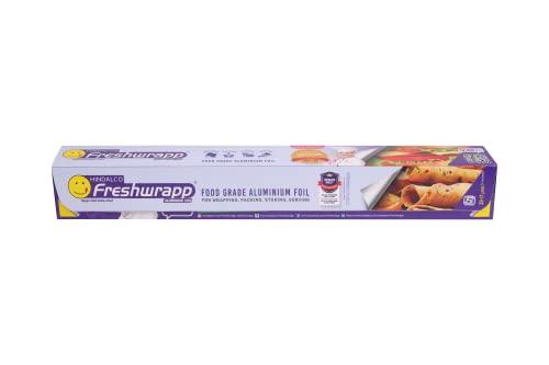 HINDALCO HINDALCO Eco-Friendly Freshwrapp Aluminium Foil/Aluminium Foil Paper/foil Paper for Kitchen/Disposable/Food Parcel/Fresh Food/33 Gm and 50% Extra Free Inside_Silver-Combo Pack of 3 (3317003)