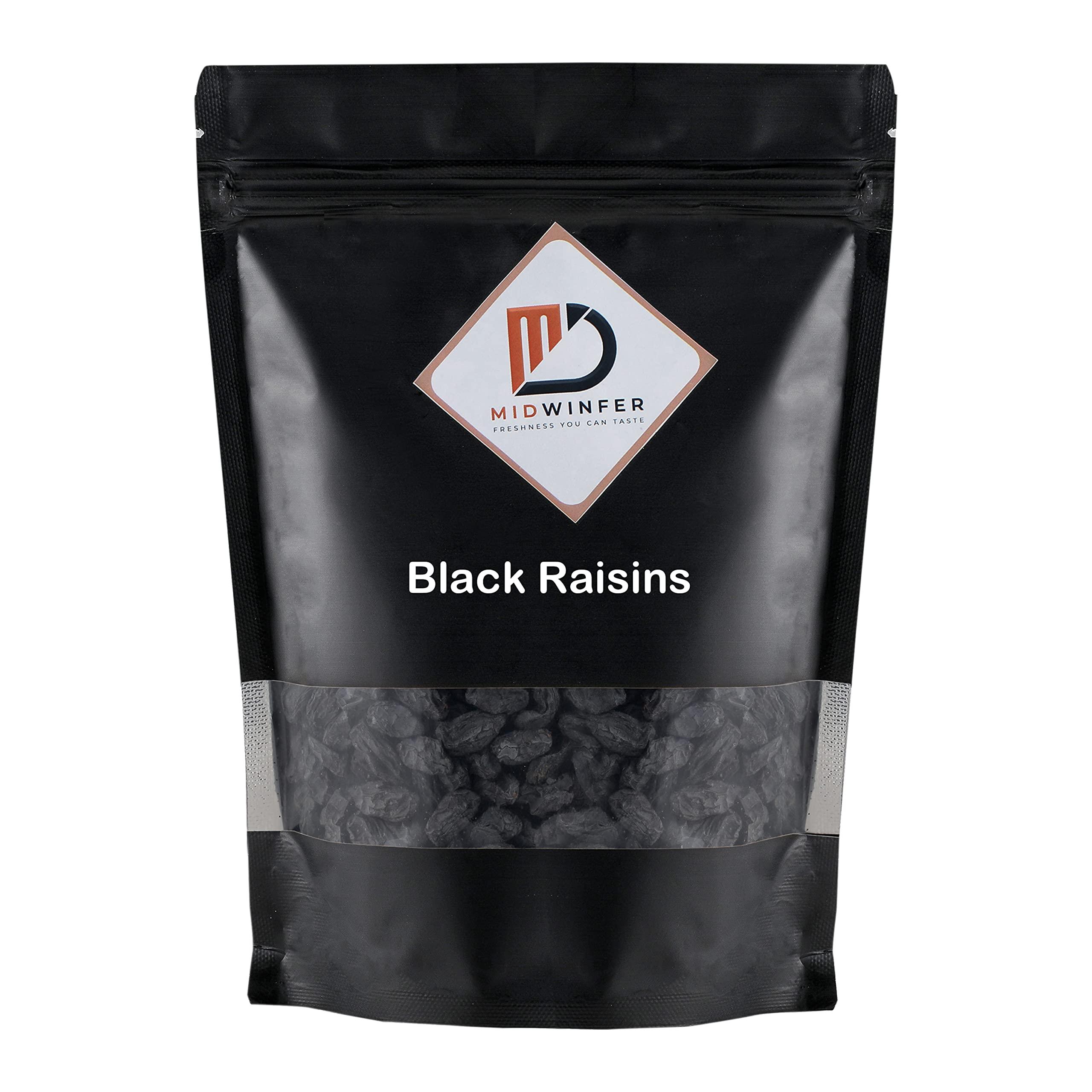 MIdwinfer MIdwinfer Black Raisins With Seeds (Black kishmish) 400g