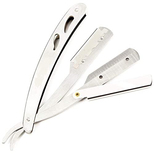 JIBARO Jibaro Care Professional Barber Stainless Steel Straight Edge Razor Safety Salon Quality Smooth Shave Folding Hair Salon Shaving Razor Ustra for Men