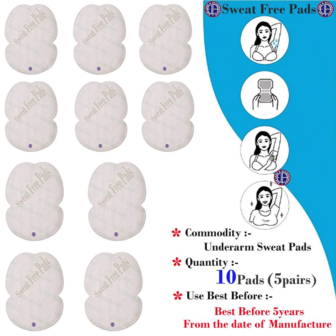Ear Lobe & Accessories Ear Lobe & Accessories A Underarms Sweat Free Pads Pack of 10pads (5pairs)