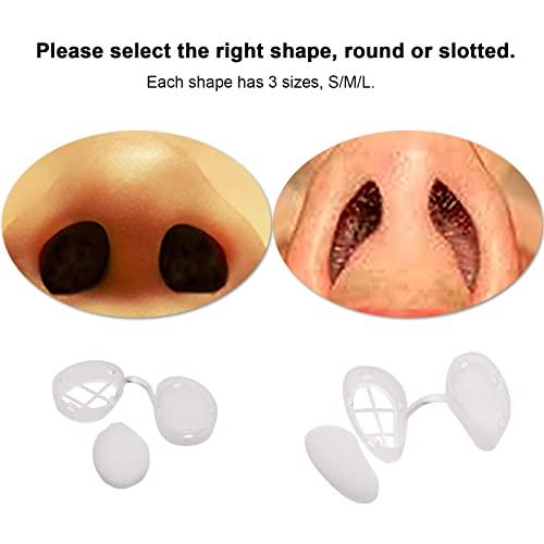 RYAP Invisible Nasal Filter Ultra-Breathable Nasal Nasal Nose Plugs for Smells with Mini-HEPA Air Filtration from Pollen Dust Small + Medium + Large Narrow Shape