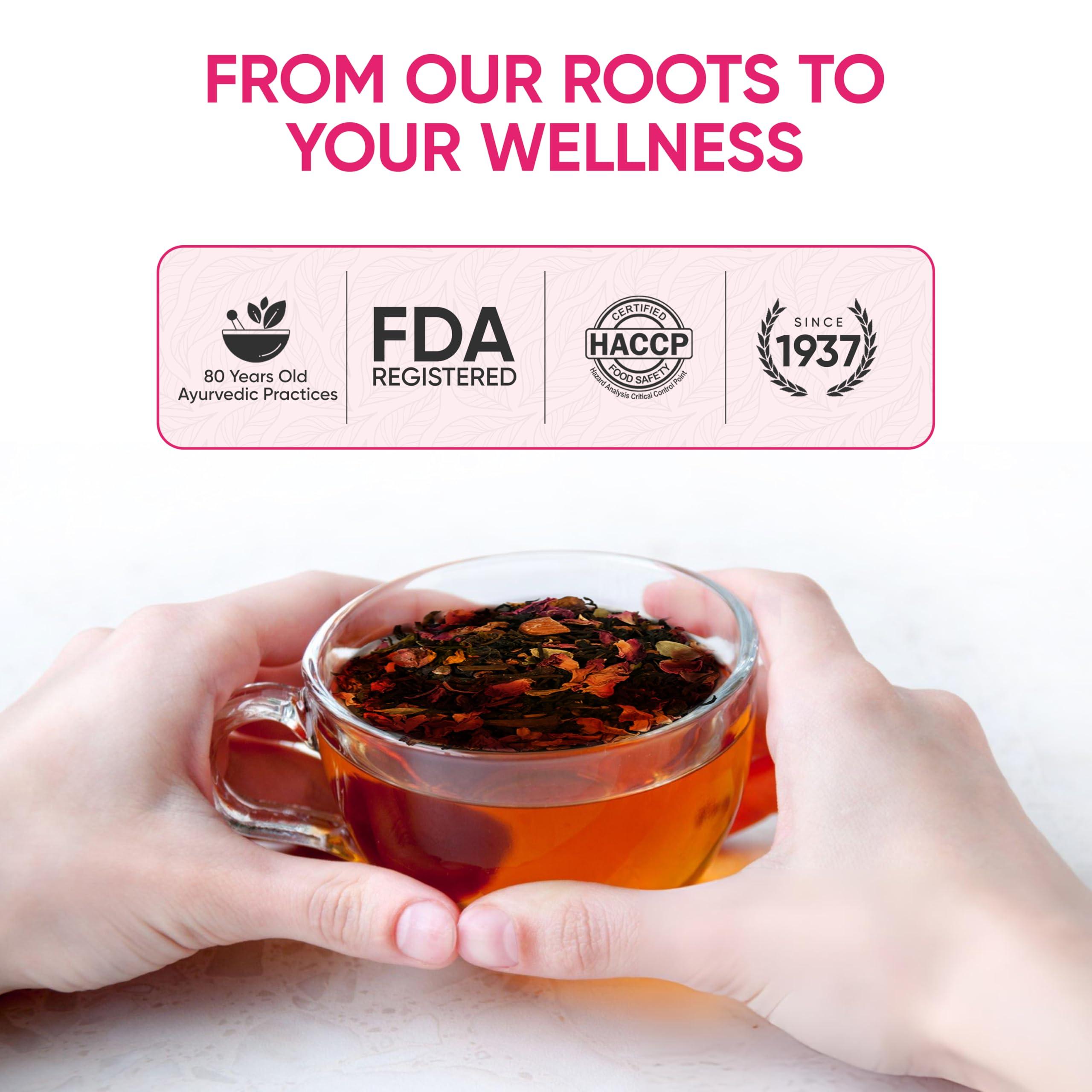 NAMHYA Namhya Women\'s Health Tea+ With Natural Ayurvedic Herbs For Hormonal Balance And Pain Free Periods (100 Gram), Green Tea