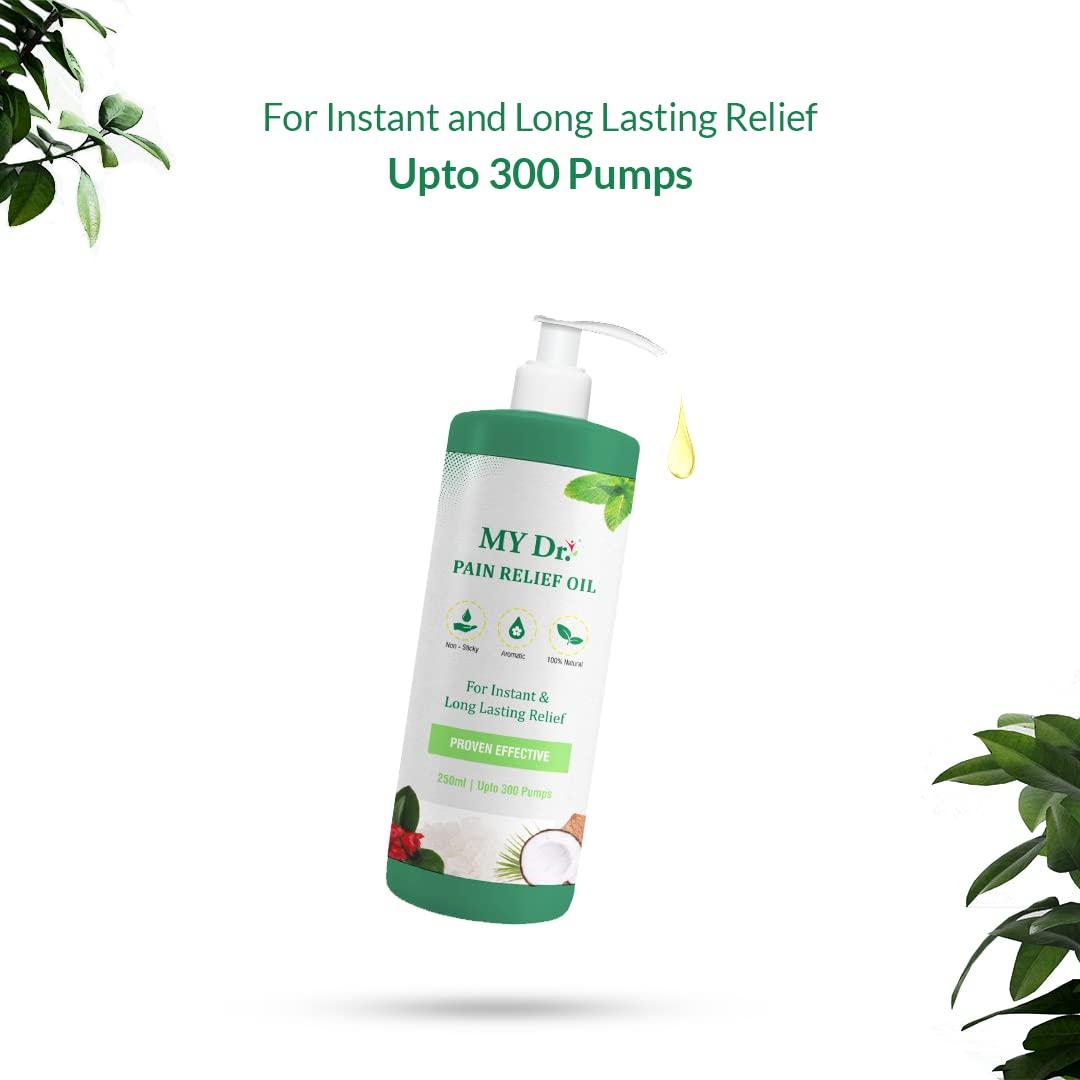 My Dr. Pain Oil My Dr. Pain Oil (250Ml)- Relieves Joint Pains & Body Pains - Aromatic, Non-Sticky & Stain-Free.