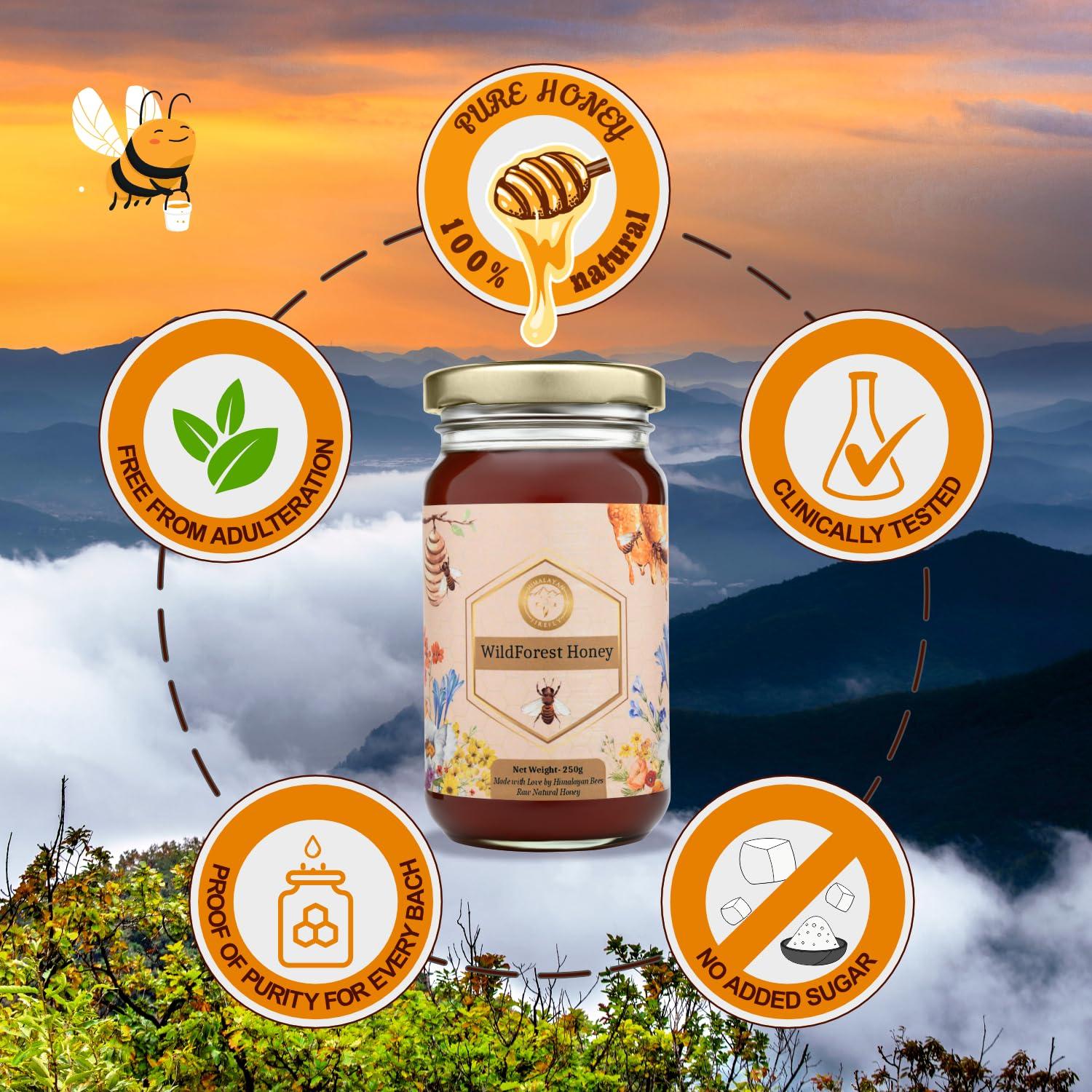 HIMALAYAN FIREFLY Himalayan Firefly Forest Honey (250 ml), 100% Pure Himalayan Organic Honey