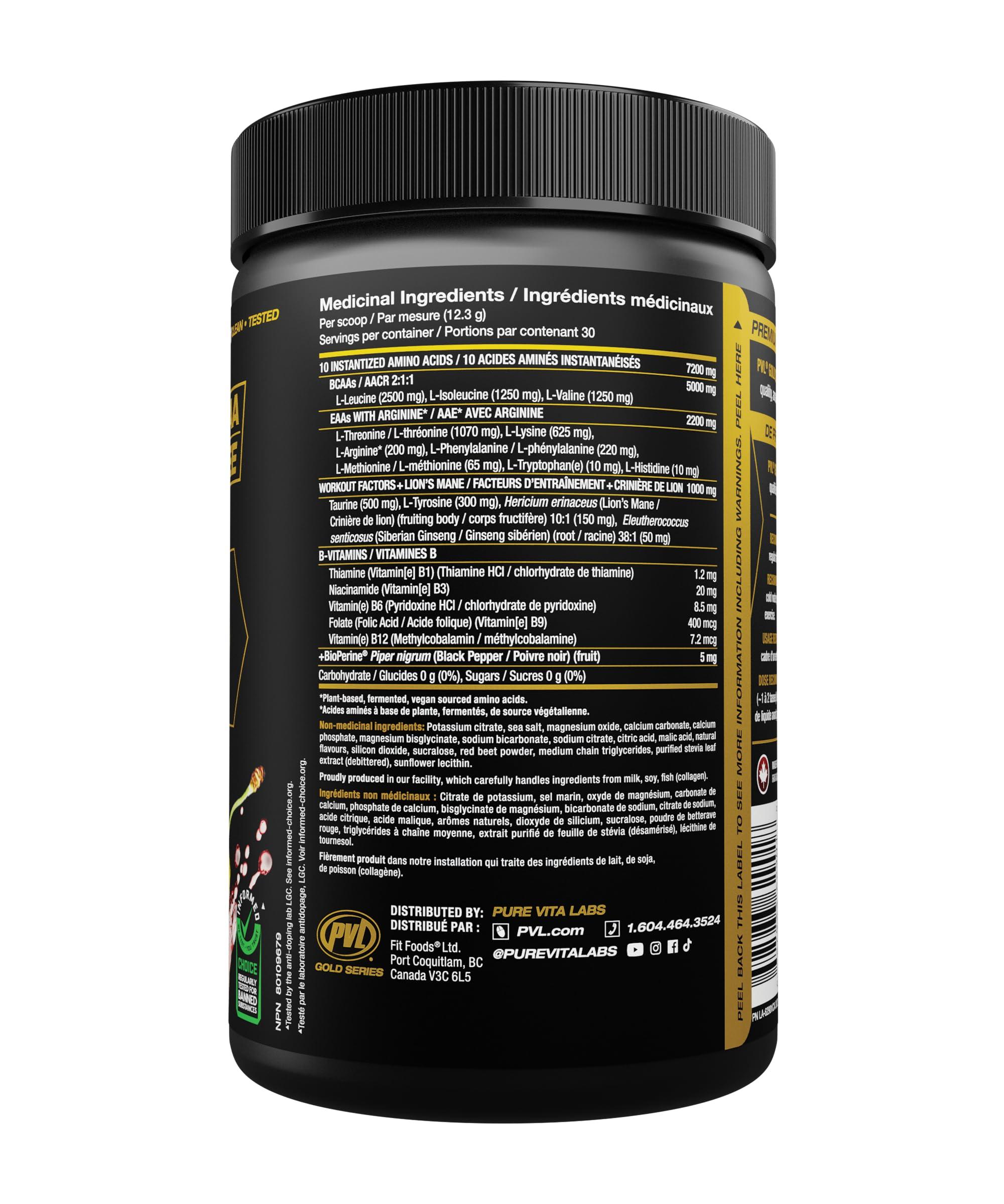 PVL PVL Gold Series EAA+BCAA Complete Flavor Protein Powder 330 Gram (Tropical Punch Flavor)