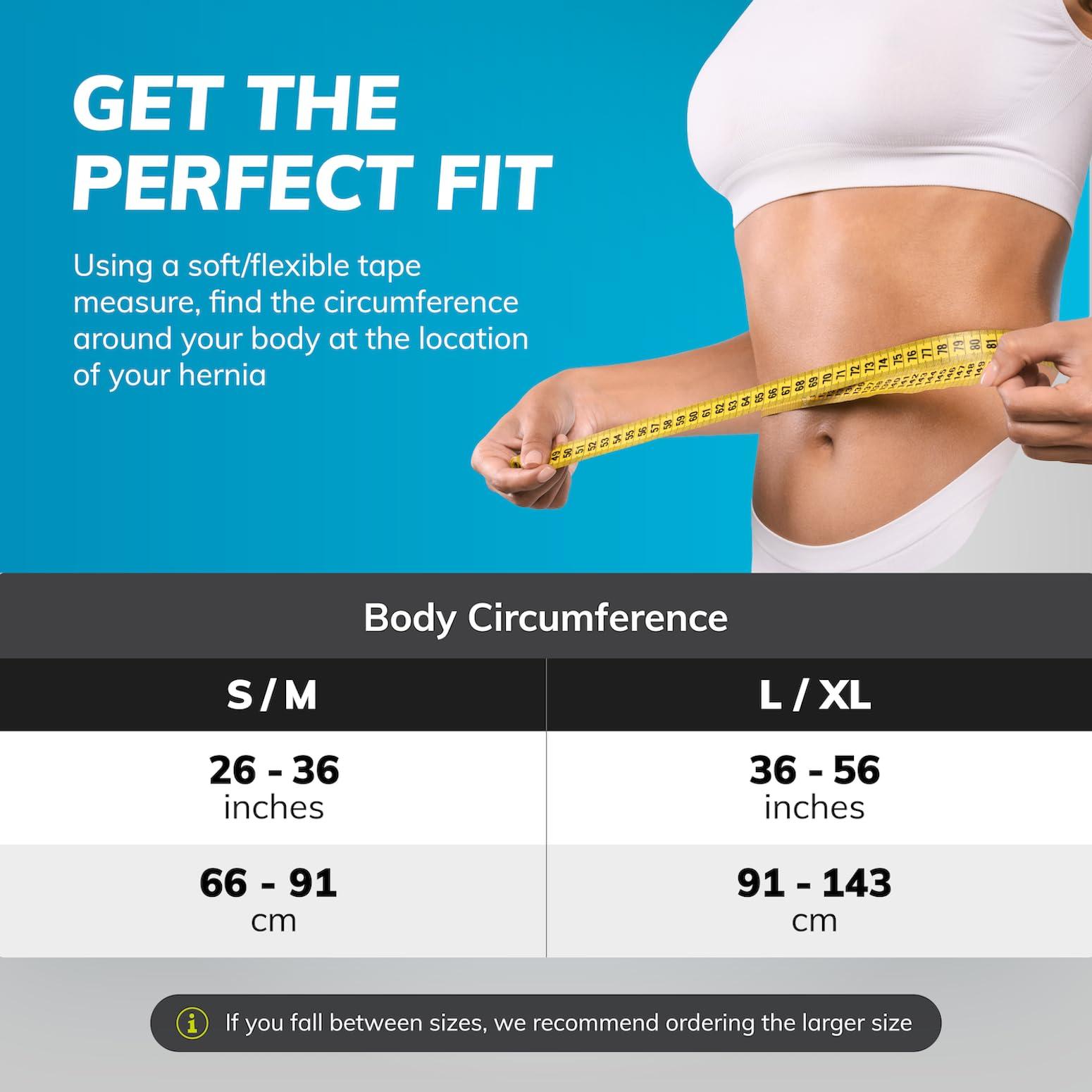 BraceAbility BraceAbility Hernia Belt for Men & Women | Stomach Truss Binder with Compression Support Pad for Abdominal, Umbilical, Navel & Belly Button Hernias - S/M (New & Improved) Fits 28\"-40\"