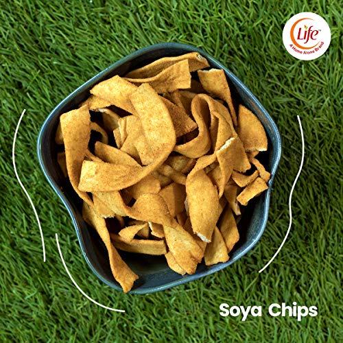 Life Life SOYA Chips Garlic Gobbles 100g Each Healthy Snacks and Namkeen Pack of 6