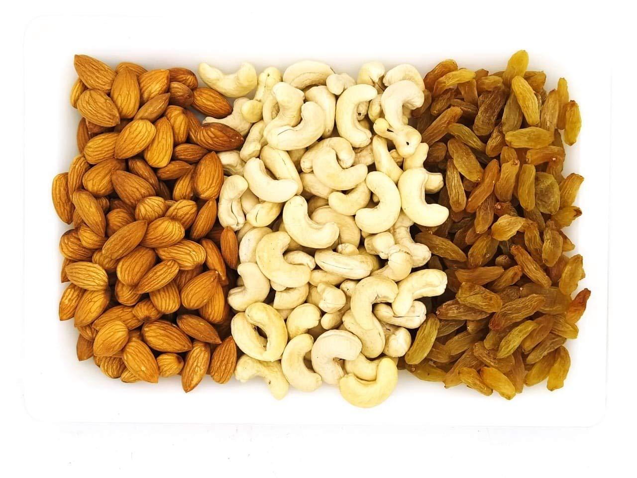 ORGANIC CART Organic Cart Natural Health Mix to Boost Your Immunity Gift Pack- Combo Cashew 150G Almond 150G Raisin 150G Net Weight - 450 Grams