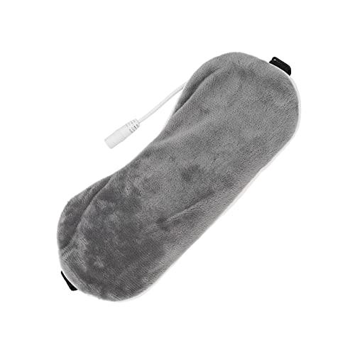 DUHJ Heating Blindfold, Electric Nourish Eyes 5 Gear USB Blindfold Blackout for Sleeping for Teachers (Gray)
