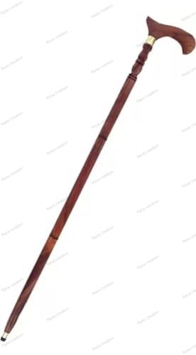 Rana Creation Mart Rana Wooden Walking Stick in taar Design for Old Men Person People